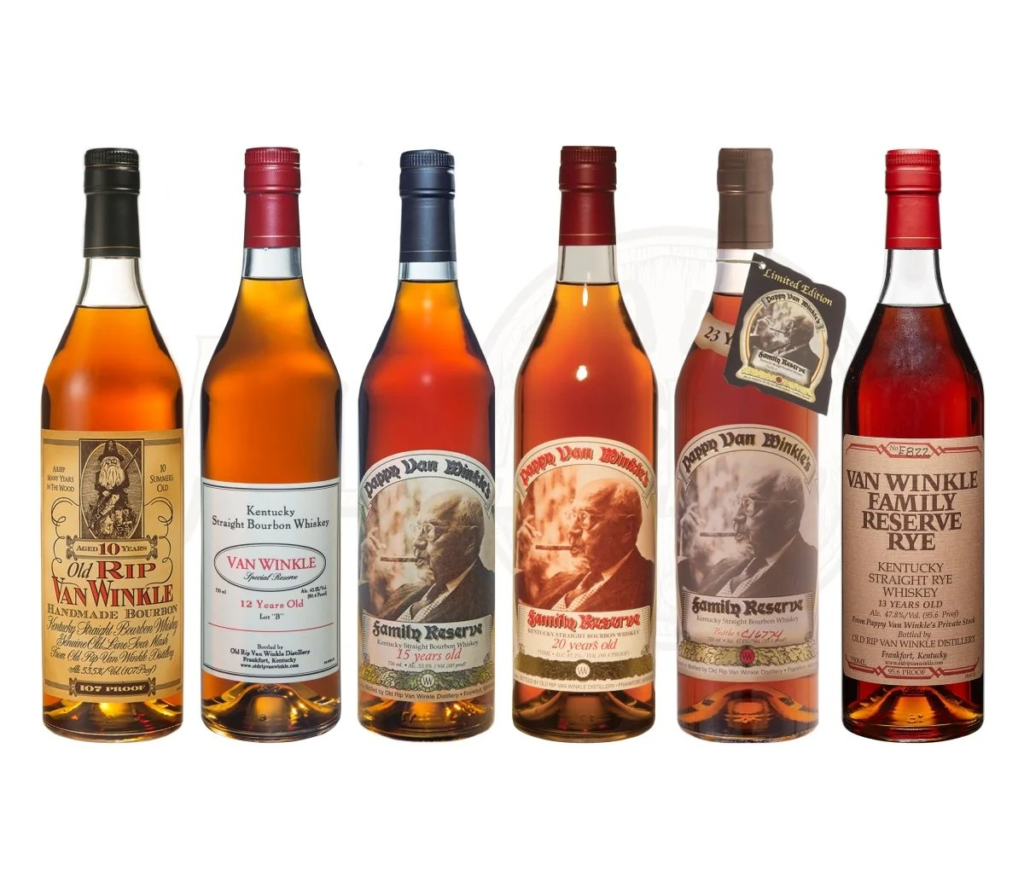 Pappy Van Winkle Full Lineup Collection